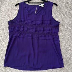 NWOT Loft Sleeveless Purple Top M